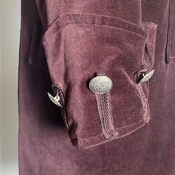 Jimi Hendrix style Black Velvet Stage Coat from Rock & Roll Religion Size S - Picture 5 of 13